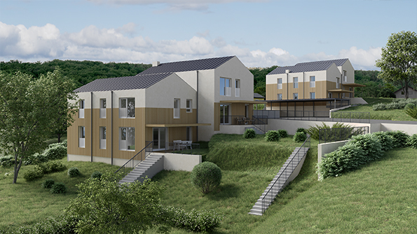 <h4><em>Familienhäuser </em></h4> <em>für wiener Architekten</em>